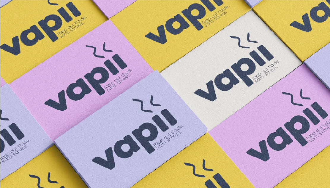 Design de cartes de visite et branding application à Lyon