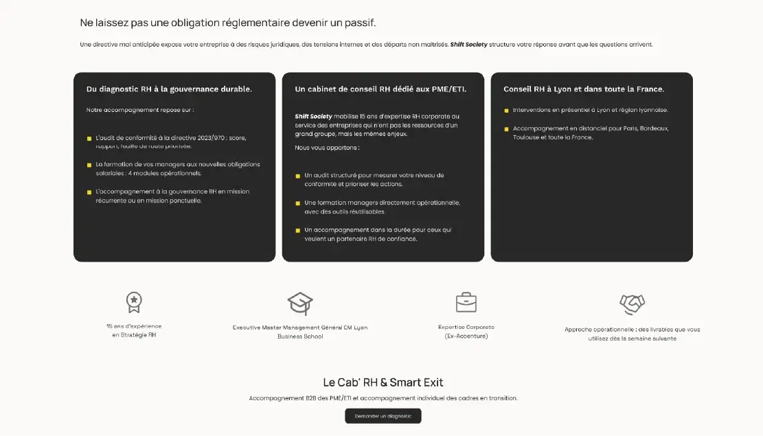 Expertise Google Search Console et visibilité web pour cabinet RH